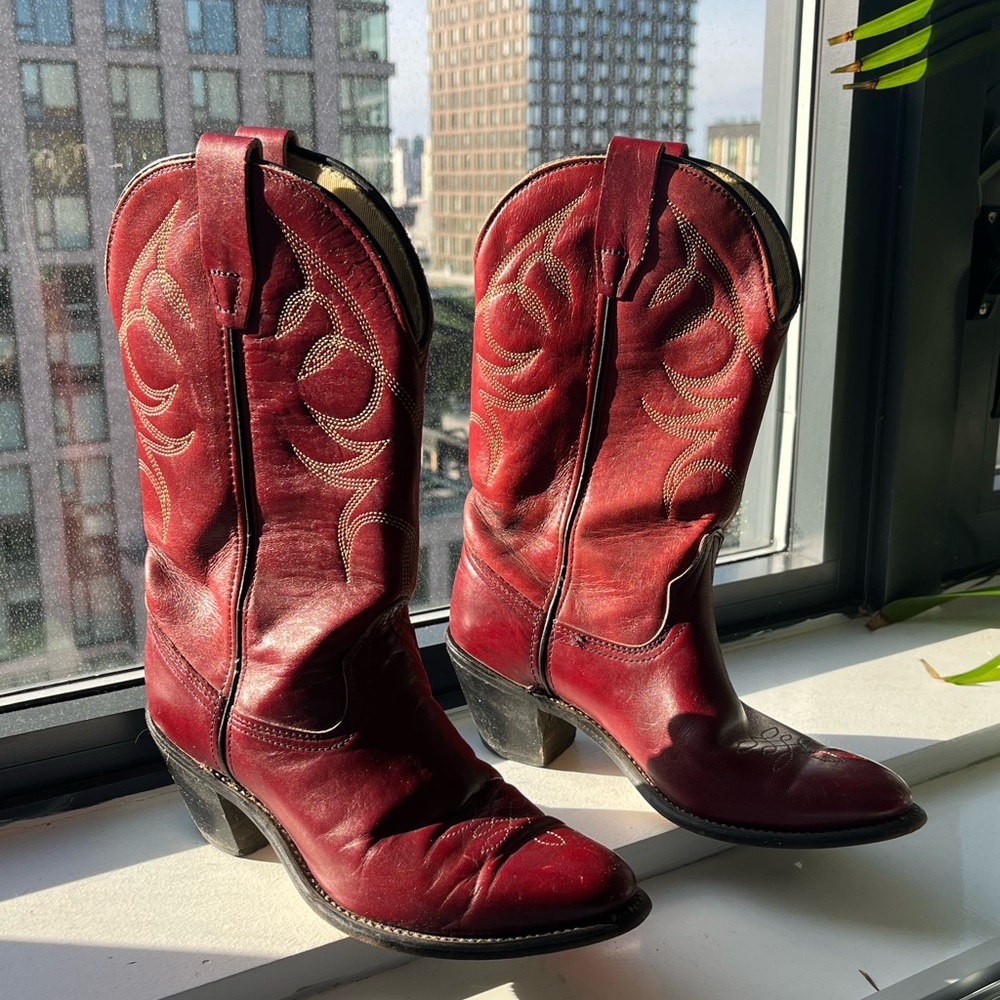 Red Wrangler Cowboy Boots